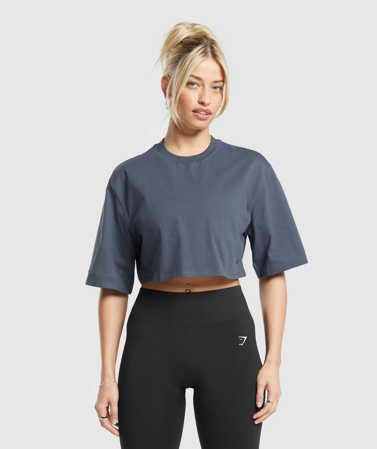 Premium Gymshark Cotton Boxy Crop Top