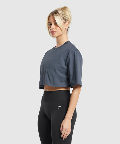 Premium Gymshark Cotton Boxy Crop Top