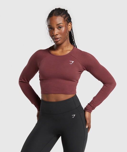 Gymshark Lifting Essential Long Sleeve Crop Top